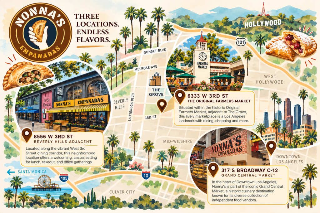 Nonna’s Empanadas Los Angeles Map (1)